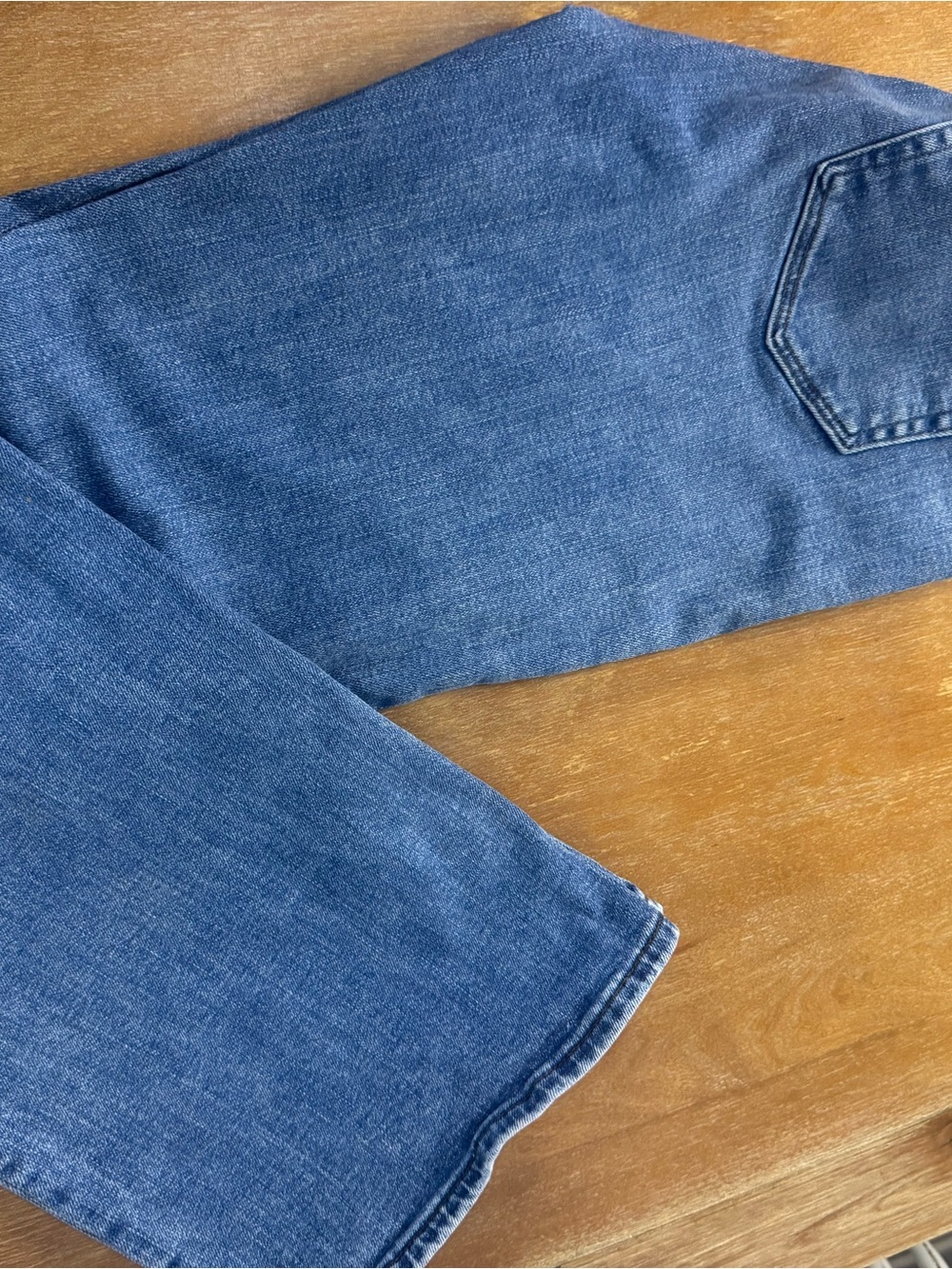 LOFT Medium Blue Flared Jeans - Picture 8 of 10